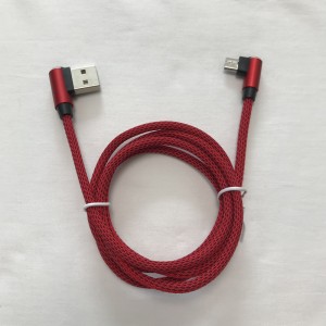 Cablu de date împletit Cablu USB de aluminiu rotund pentru încărcare rapidă pentru micro USB, tip C, încărcare de fulgere iPhone și sincronizare